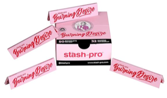 Premium Pink Rolling Papers - Burning Desire King size